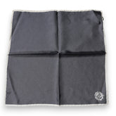 Dolce & Gabbana Gray Crown Logo Square Handkerchief Scarf -   -  Dolce & Gabbana.